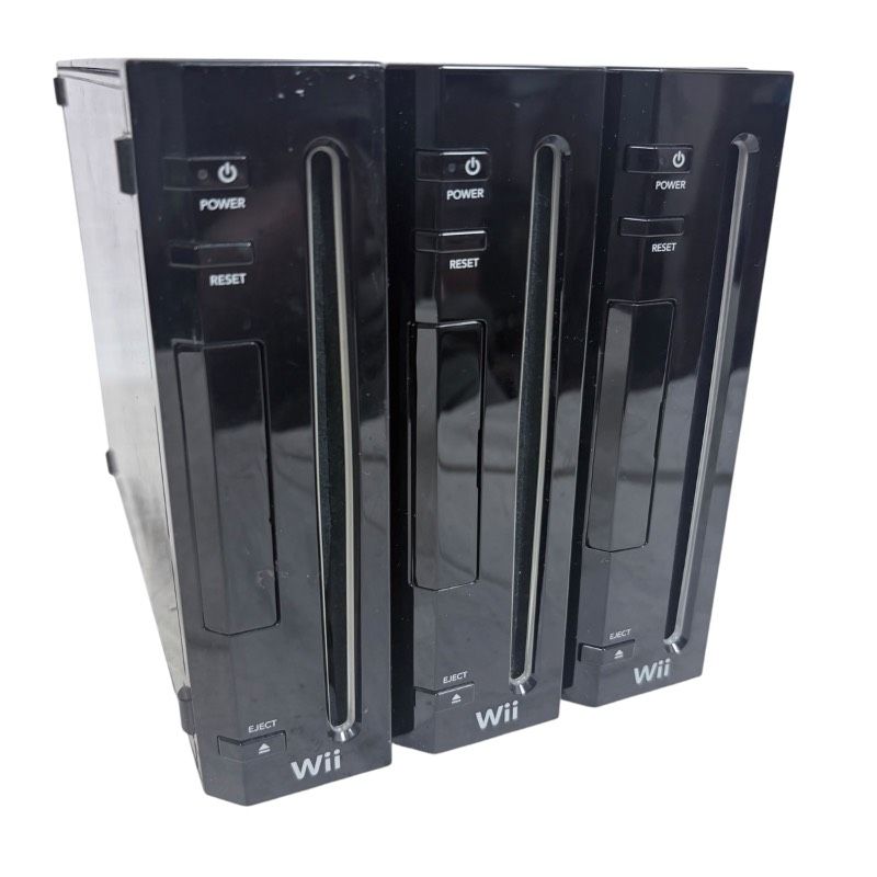 【ジャンク】Nintendo Wii RVL-001 クロ 本体 3台セット 任天堂 動作未確認 6,832円