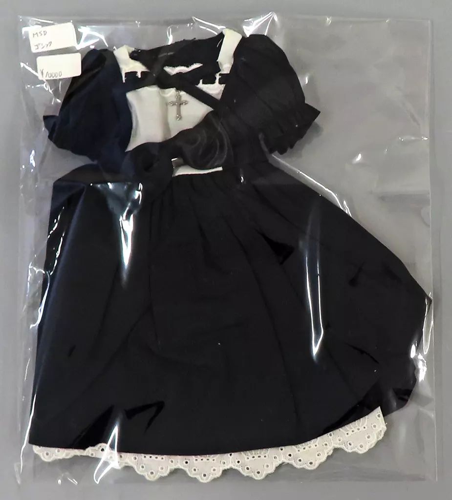 【新品】ドールアクセサリー MSD用 ドレス ゴシック(黒)