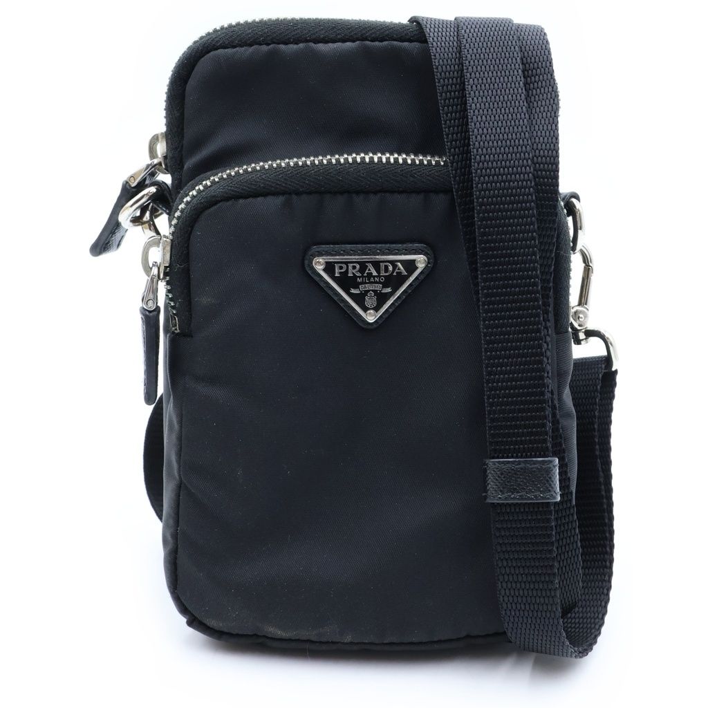PRADA (プラダ) Re-Nylon ショルダーポーチ スマートフォンケース ブラック 2ZT024