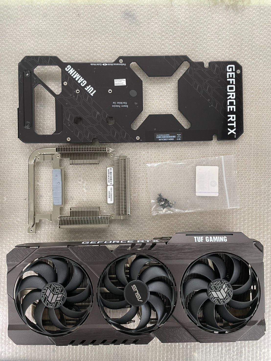【美品】ASUS TUF RTX 3090 純正クーラー・ヒートシンク（基盤なし） 6,629円