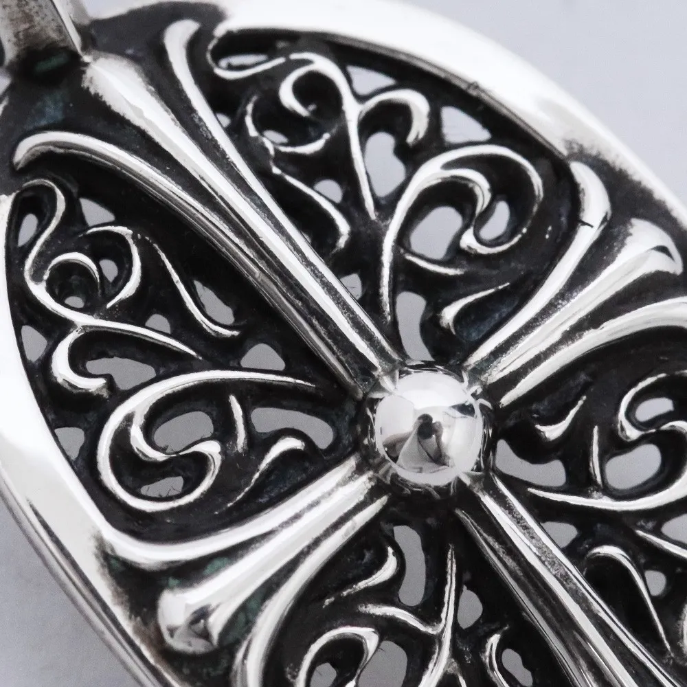 CHROME HEARTS クラシック オーバル ペンダント トップ シルバー(未