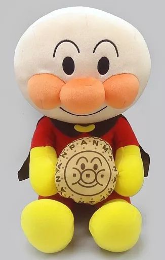 [Used] Plush Anpanman Mega Jumbo Sweets Accessory Case Plush Toy “Go for it! Anpanman”