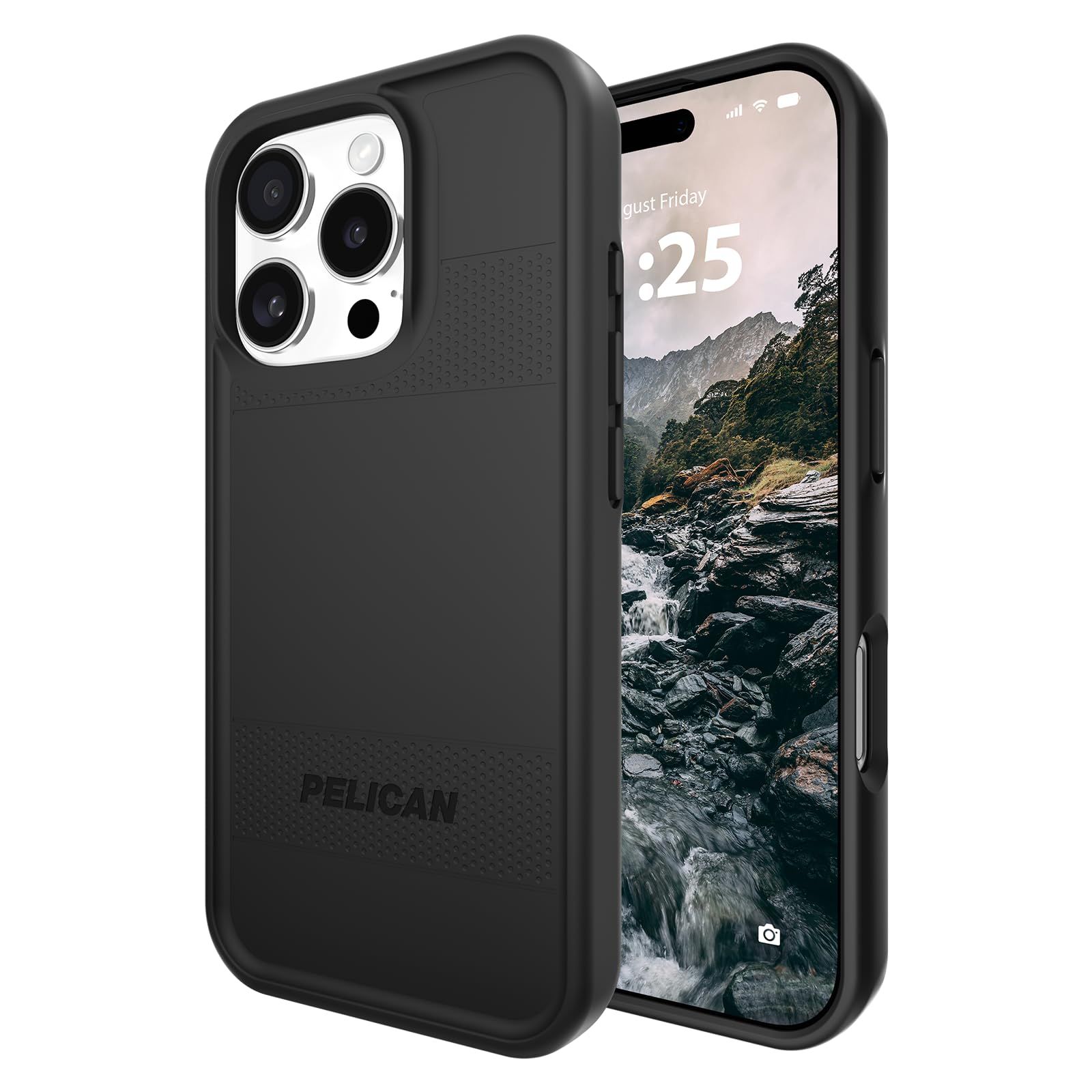 Pelican Protector iPhone 16 Pro ケース [MagSafe対応] 頑丈な磁気スマホケース 16フィートのミリタリーグレードの落下保護 - iPhone 16 Pro用高耐久携帯電話カバー - ブラック [ブラック-P] 8,456円