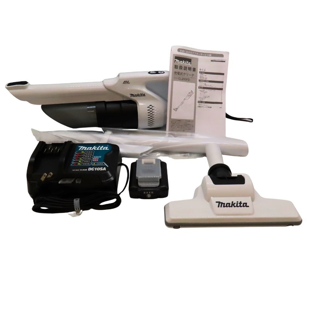 【中古】Makita マキタ CL200FDSTW 充電式クリーナー 10.8V サイクロン一体式 軽量 静音 スライド式バッテリー対応 掃除機 A2603715【無料ギフトラッピング承ります】
