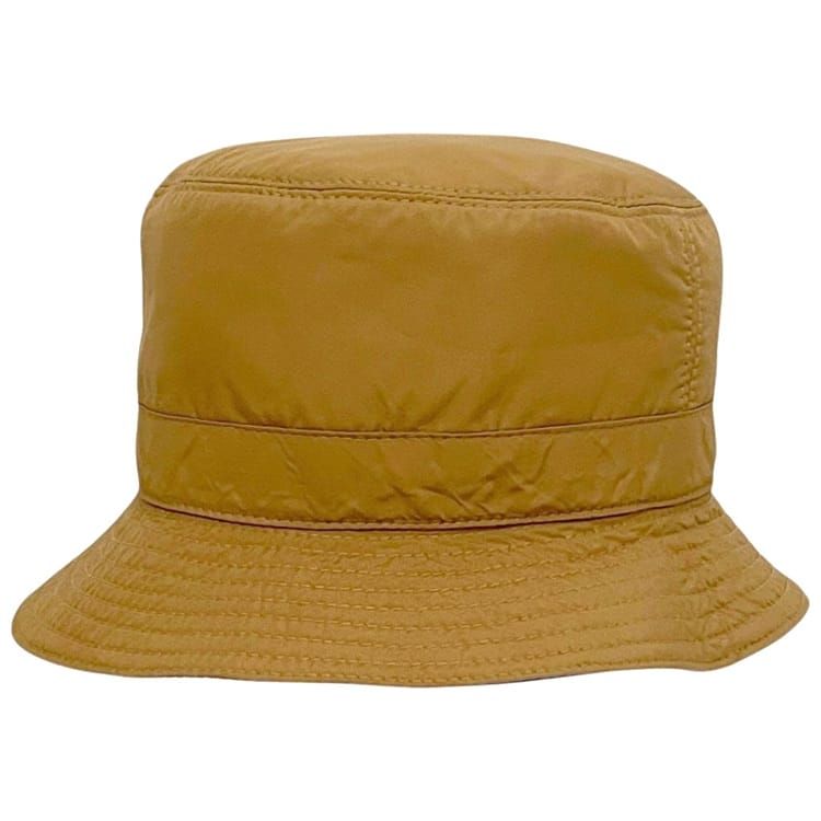 サルヴァトーレ フェラガモ バケハ 帽子 バケットハット クリーニング済み Salvatore Ferragamo ナイロン ベージュ 中古 ユニセックス