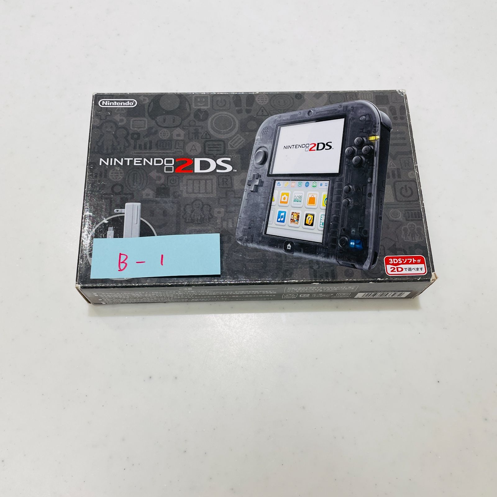 【目立った傷なし】ニンテンドー2DS クリアブラック 箱・説明書・充電器・ARカード・タッチペン付 任天堂 Nintendo 2DS 本体 黒 スケルトン 透明 ゲーム機 動作確認済 画面目立つ傷なし 純正ACアダプター FTR-001 11,519円
