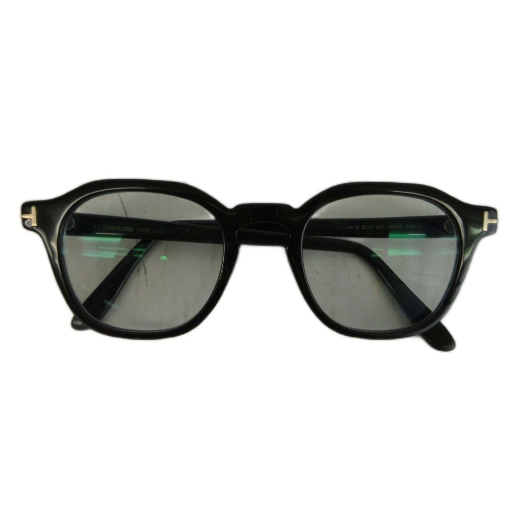 トムフォード TOM FORD 眼鏡 メガネ 度入り セルフレーム ウェリントン 黒縁 50□22-145 黒 ブラック TF6013-K-B /XZ ■GY18