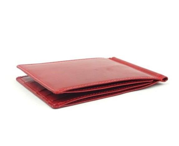 《1点限り限定SALE》《送料無料＆税込価格》《新品未使用》《数量限定》《特別価格》RED CROW -レッドクロウ-！手作業でオイルを塗り込んだ！牛革！播州・姫路バンタンレザー！日本製！札バサミモデル！マネークリップウォレット　BLMCW　レッド