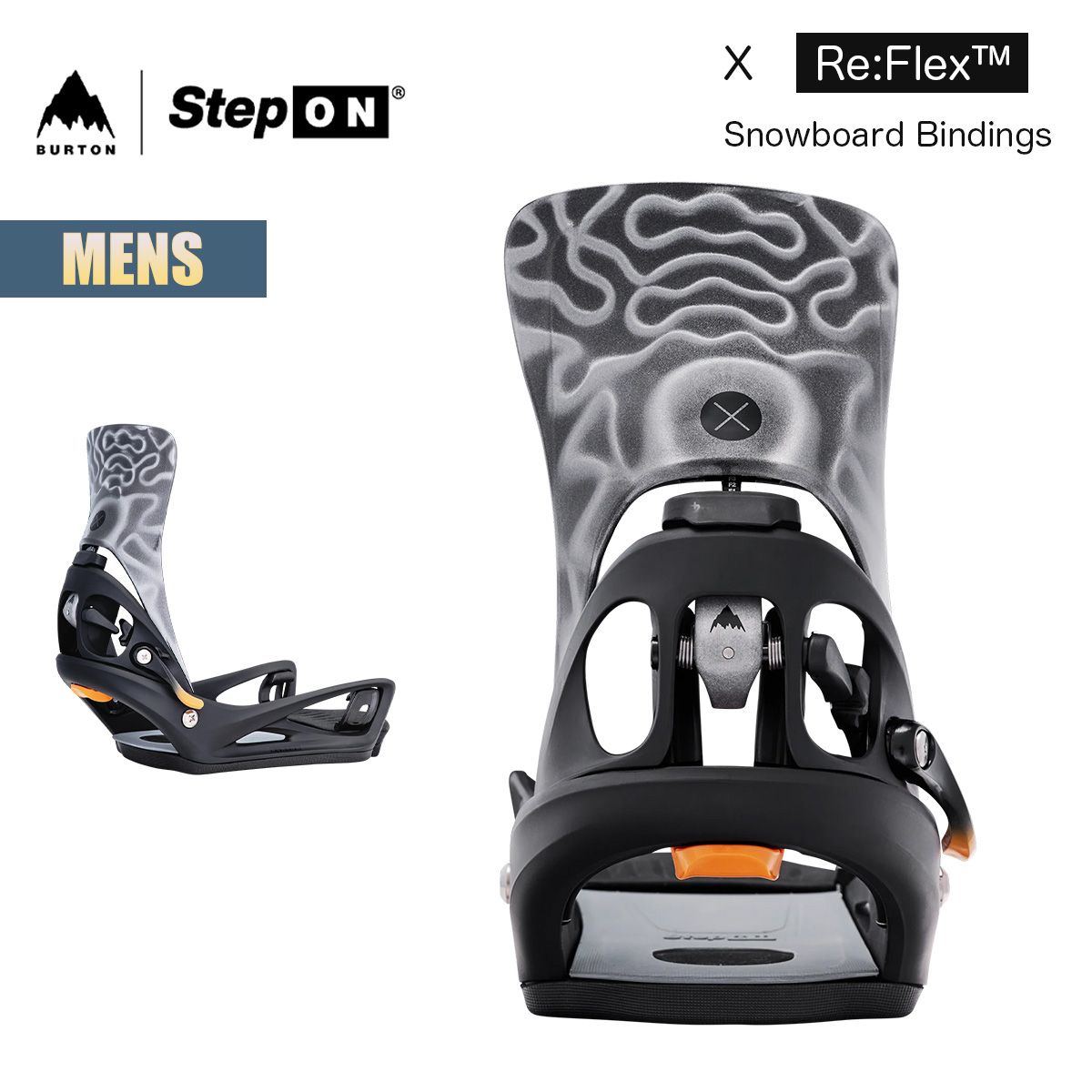 バートン ステップオン ビンディング メンズ 26-27 Burton エックス リフレックス バインディング 27WIN-222841 Mens Step On X Re:Flex Snowboard Binding スノーボード カーボン配合 軽量 正規品 46,200円