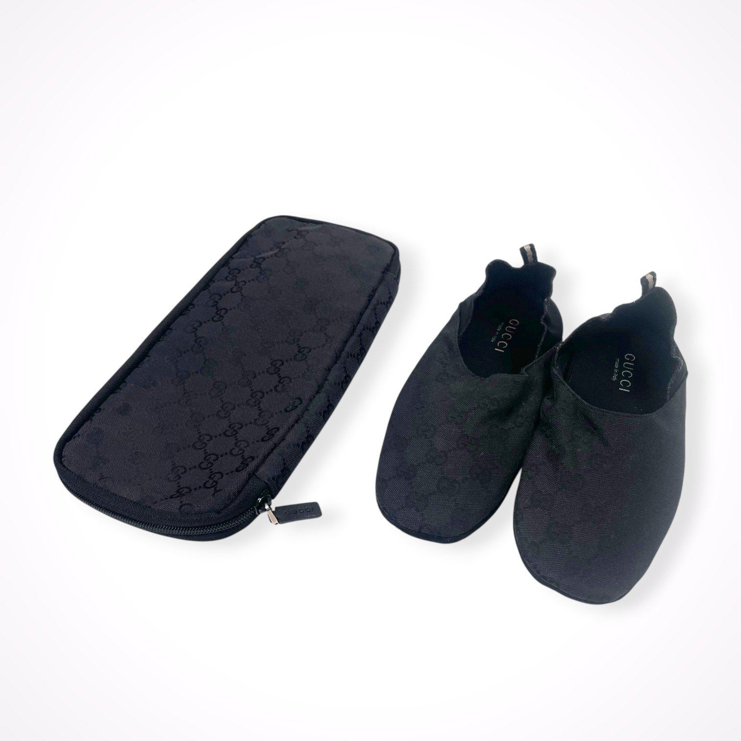 GUCCI / GGキャンバス ルームシューズ ブラック SIZE:36 1/2 6,958円