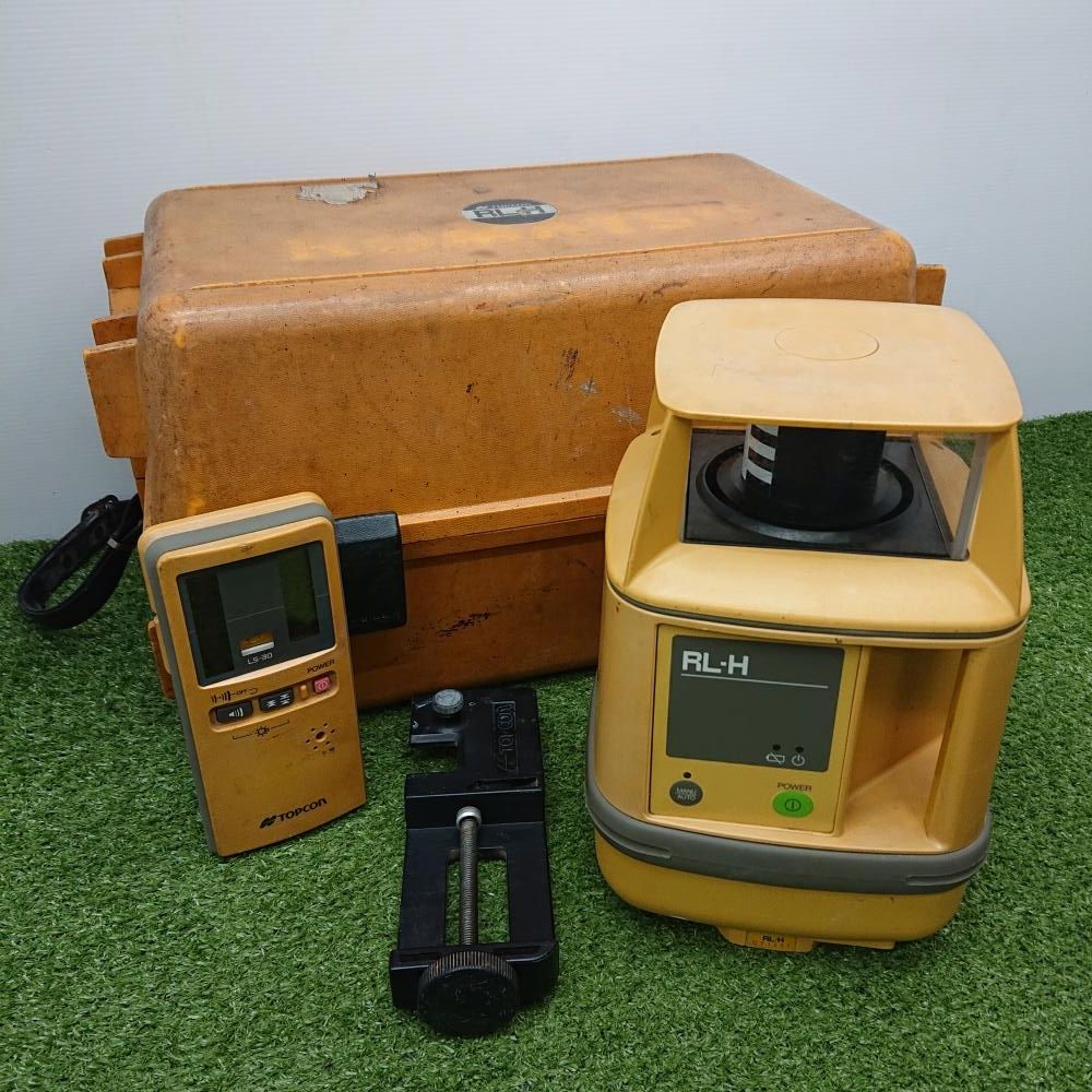 【中古品】 TOPCON RH-L ローテティングレーザー 赤レーザー ケース・受光器△付き 記名跡あり ※未校正 [5095]