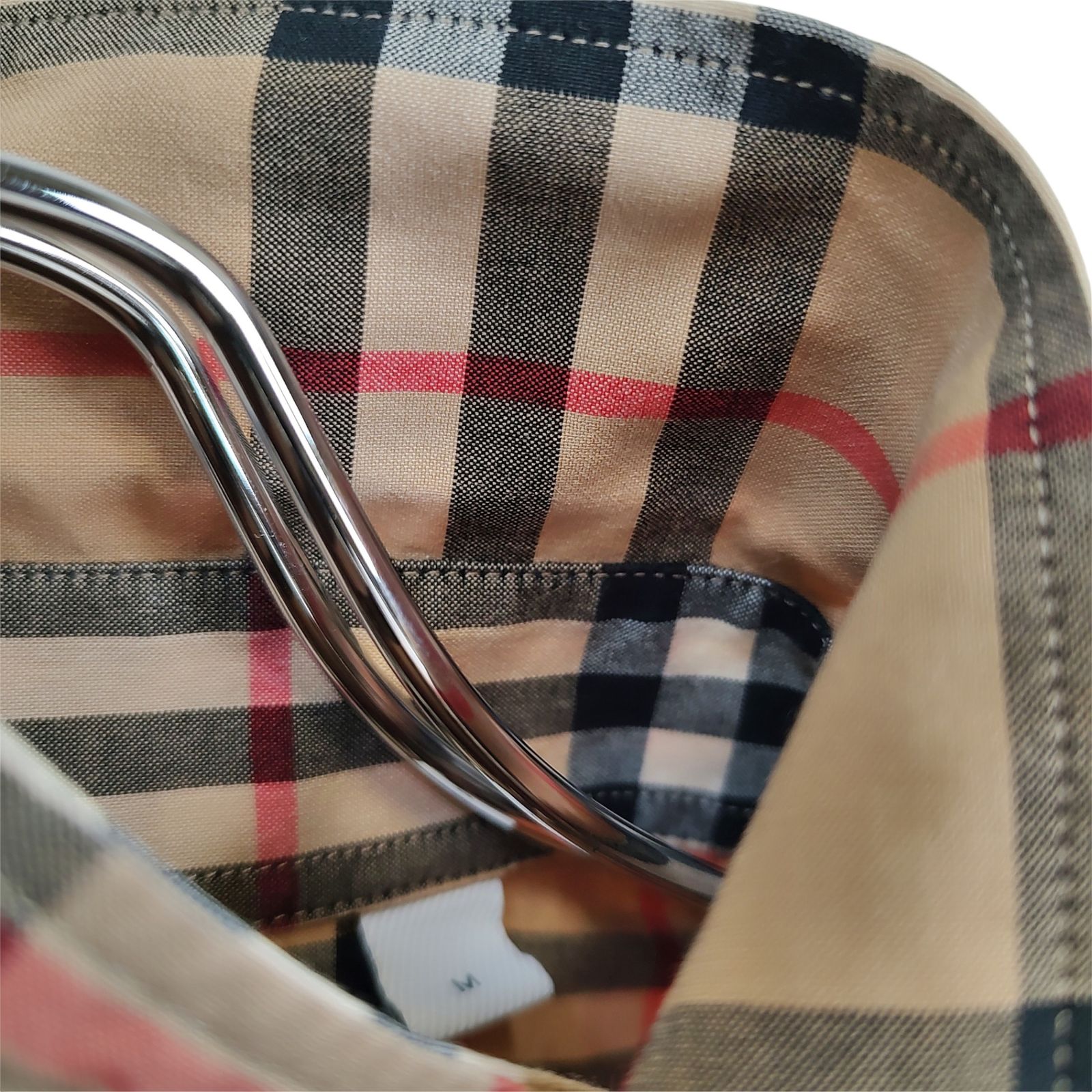 BURBERRY バーバリー ロゴプリント ノバチェック 長袖 シャツ 8017567