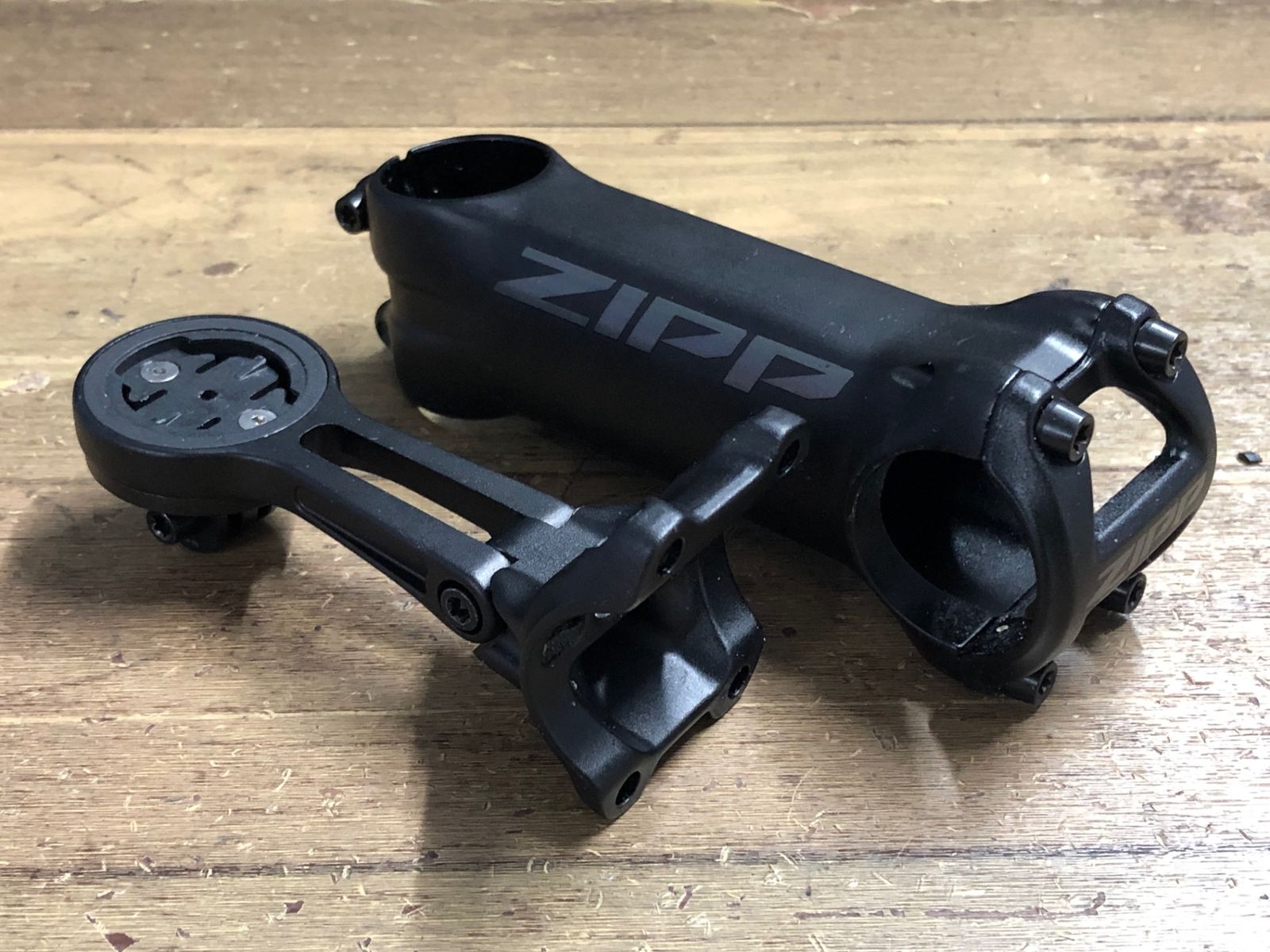 KJ527 ジップ ZIPP SERVICE COURSE SL アルミステム 黒 Φ31.8 OS 110mm 6° マイコンマウントフェイスプレート付