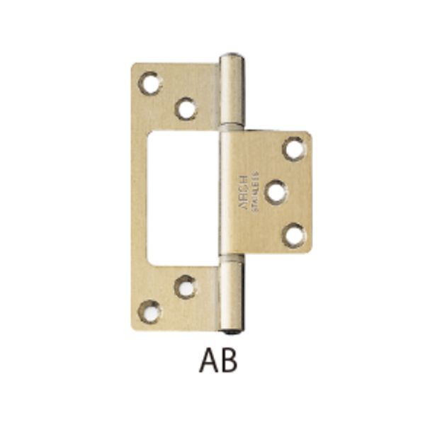 7営業日以内発送 ニシムラ アーチ NO.4300-76AB 20個入 ARCH No．4300 ステンフラッシュ丁番 仙徳 76mm NO.430076AB 沖縄離島販売不可