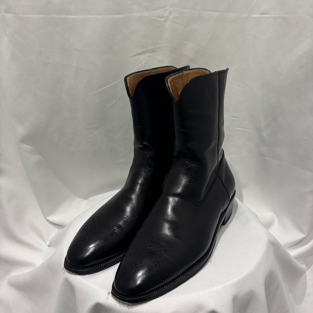 Le Yucca's レユッカス 柿乃葉別注 Dress Western Boots ウエスタンブーツ ブラック size:40【中目黒B08】