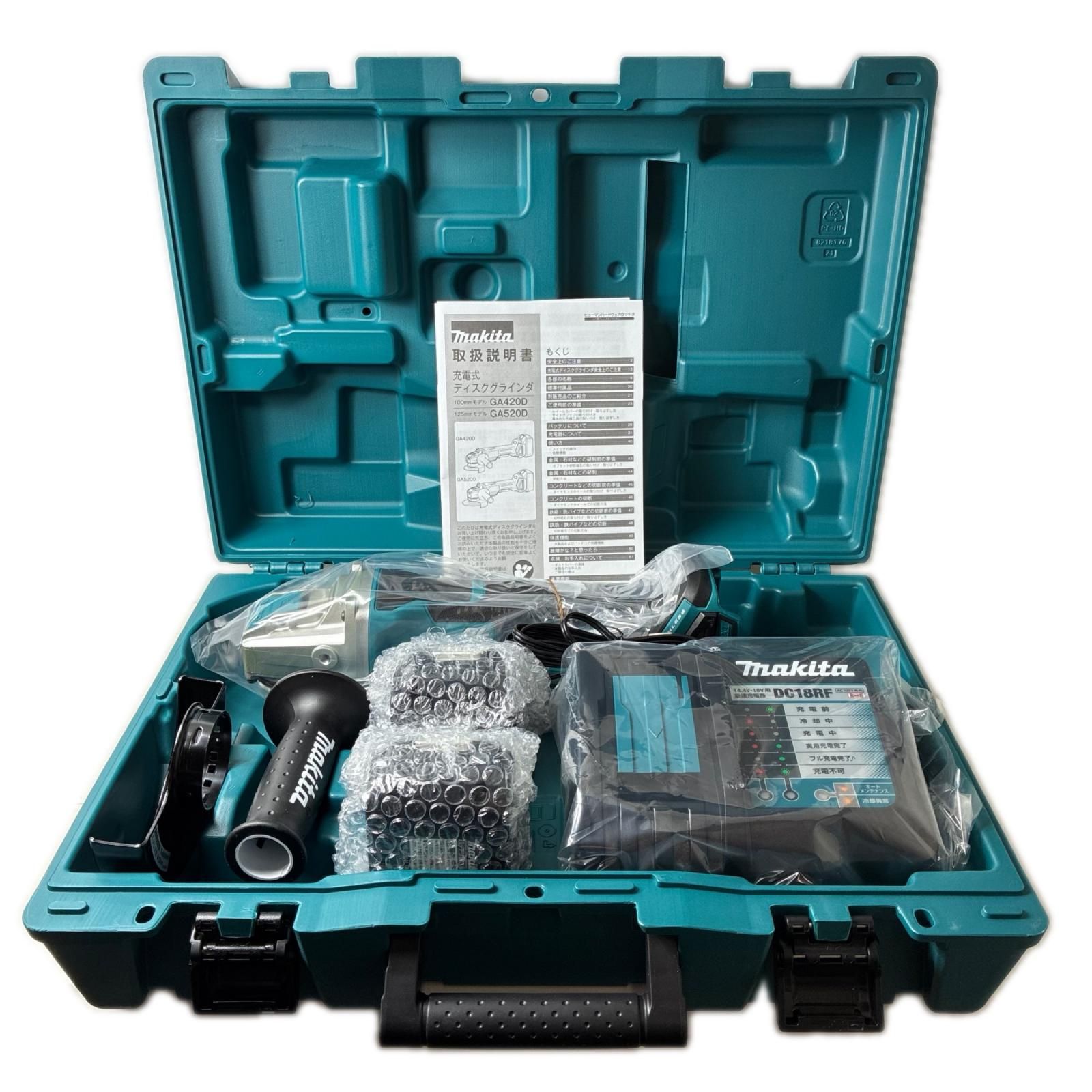 MAKITA マキタ 125ｍｍ充電式ディスクグラインダ 18V6Ah GA520DRGX ブルー 35,750円
