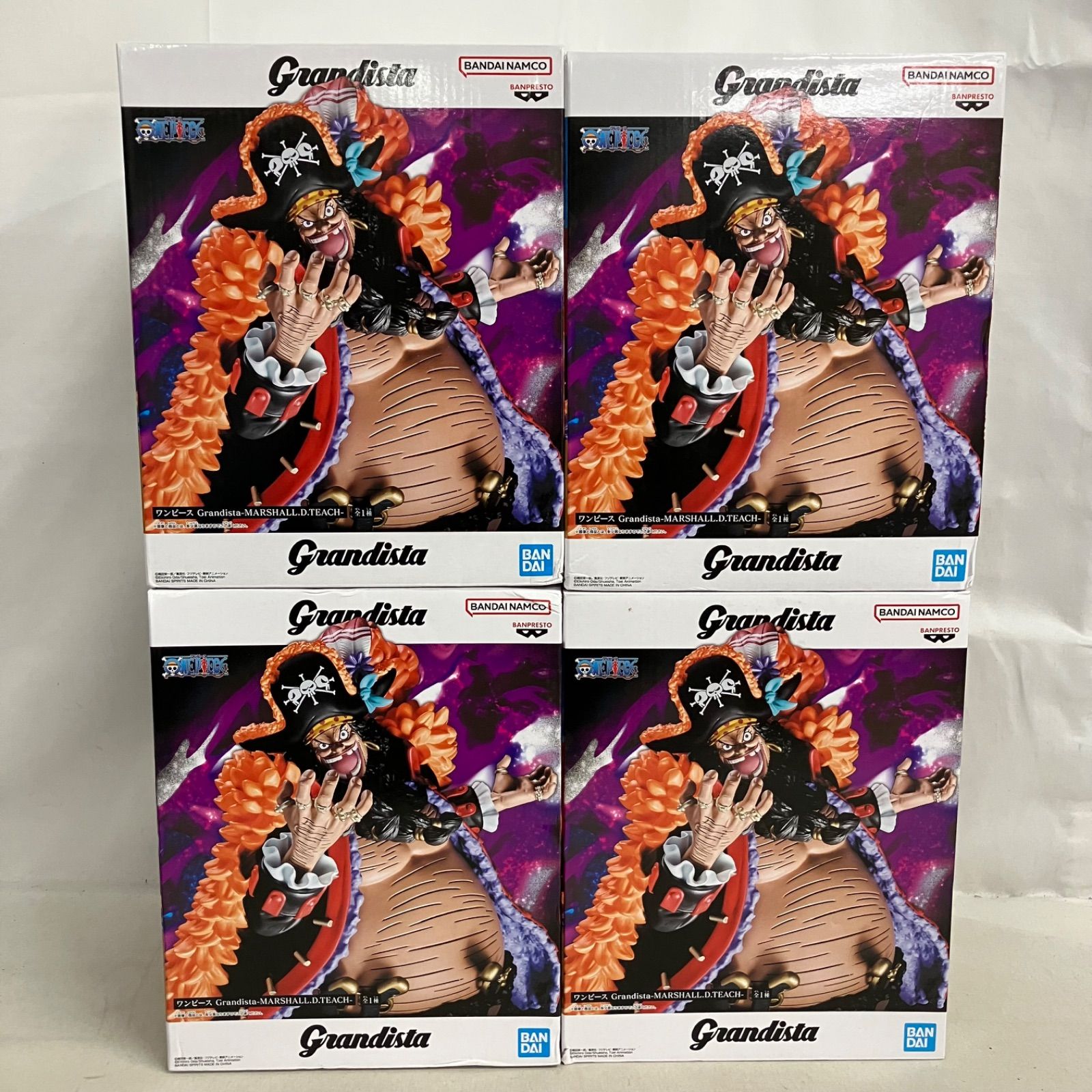 未開封 ワンピース Grandista マーシャル・D・ティーチ フィギュア 4個
