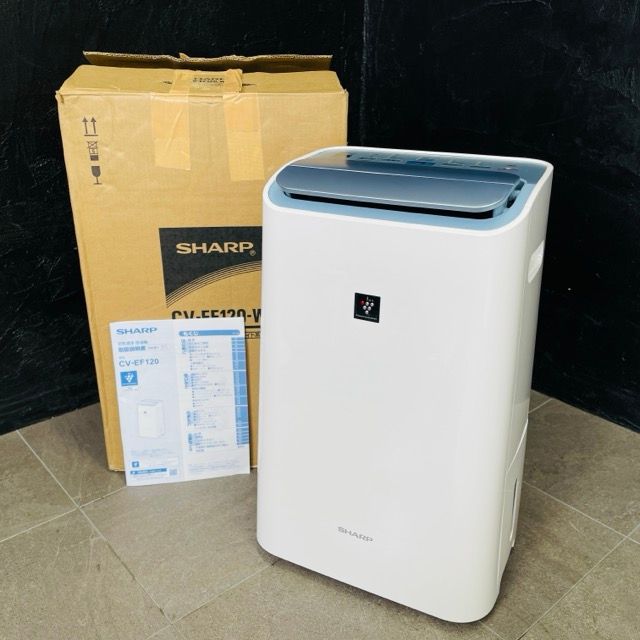シャープ 空気清浄除湿機 【中古】動作保証 SHARP CV-EF120-W 2026年製 プラズマクラスター ホワイト 085065/24248 15,540円