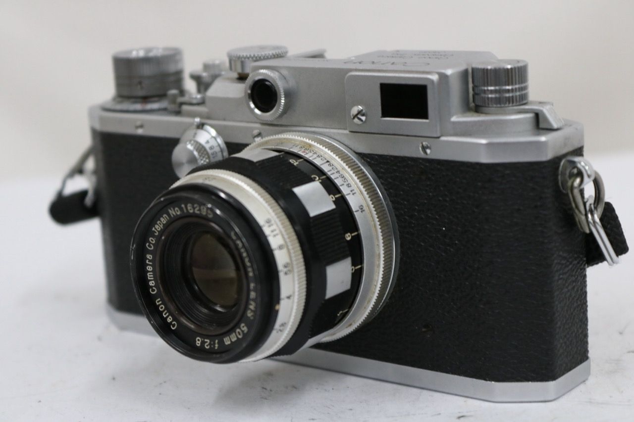 【訳あり品】 キャノン CanonII D改 / LENS 50mm F2.8 Lマウント L39 ゼブラ レンジファインダー カメラ e18413