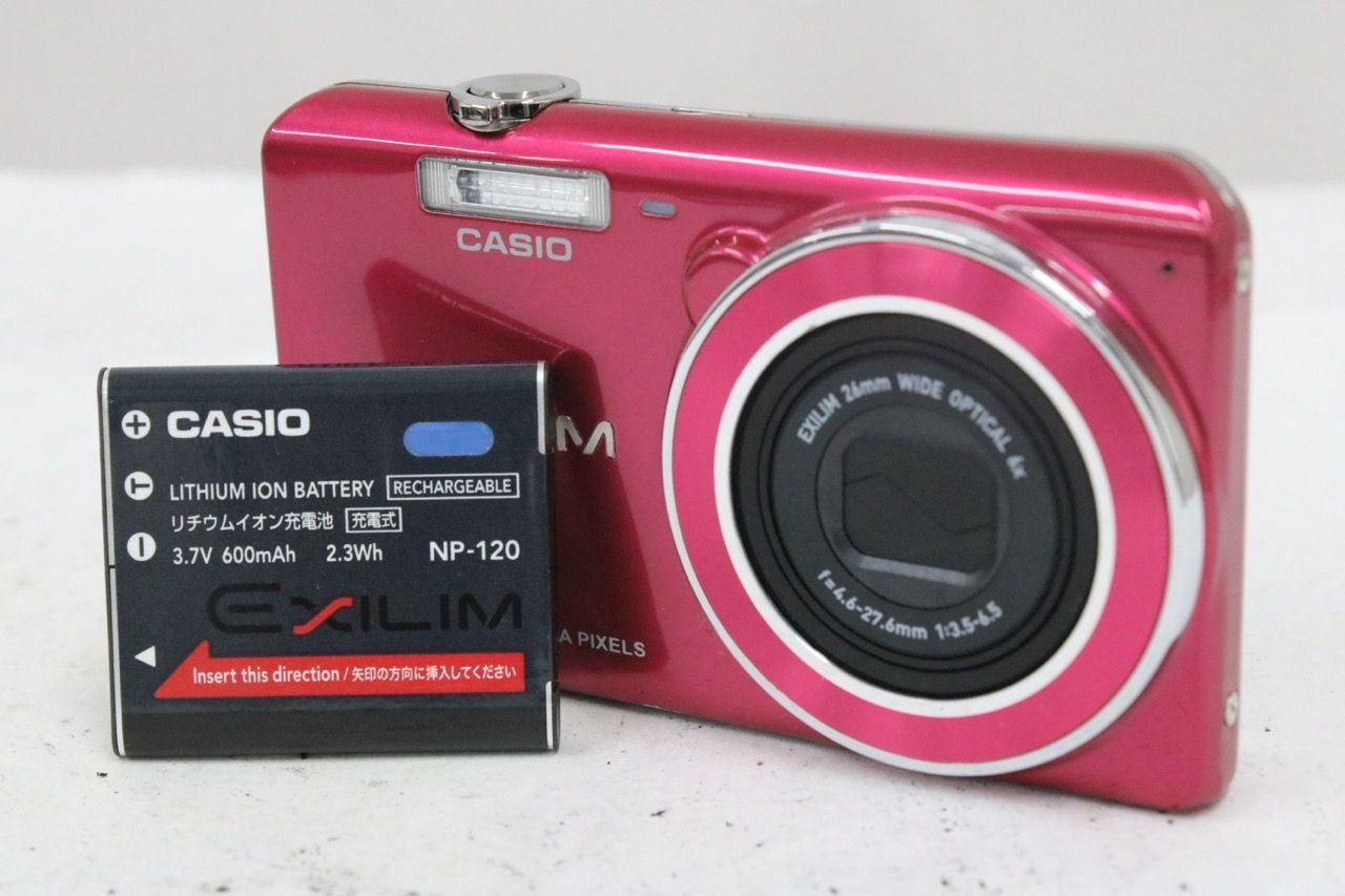 [Return Guarantee] Casio Casio EXILIM EX-ZS26 6x pink compact digital camera with battery e18562