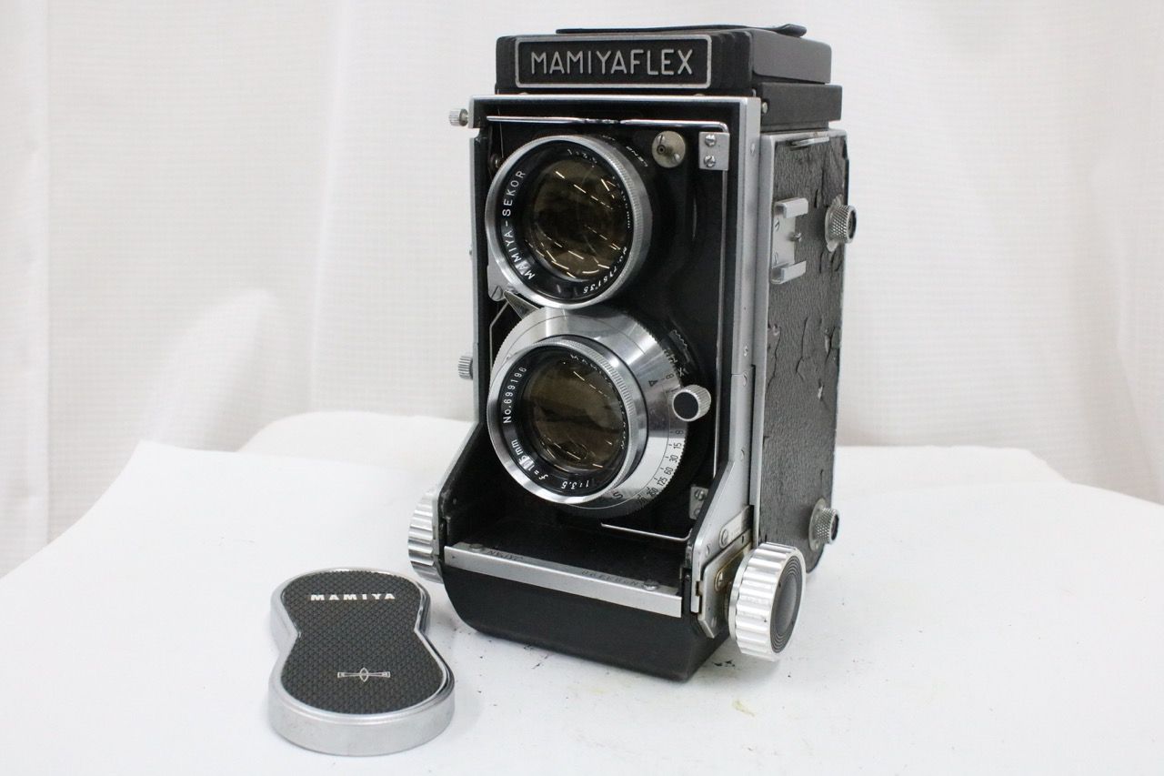 【返品保証】 マミヤ Mamiya MAMIYAFLEX MAMIYA-SEKOR 105mm F3.5 二眼カメラ e18653