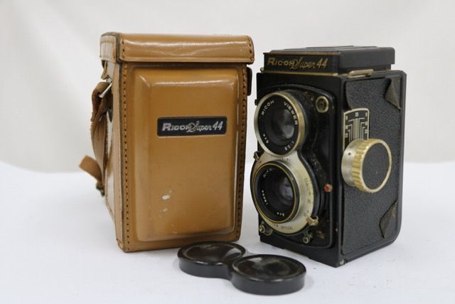 【訳あり品】 リコー RicohSuper 44 RIKEN RICOH 6cm F3.5 二眼カメラ e18776