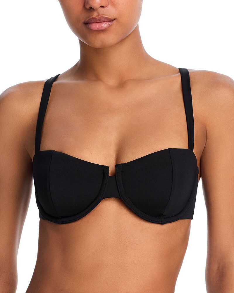アクア レディース 水着 トップのみ AQUA Underwire Bikini Top Exclusive Black ブラック