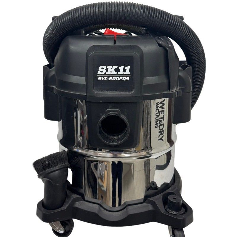SK11 乾湿両用掃除機ステン 静音 SVC-200PQS 集塵機 ブラック 動作確認済 【中古】 52608K126 9,120円