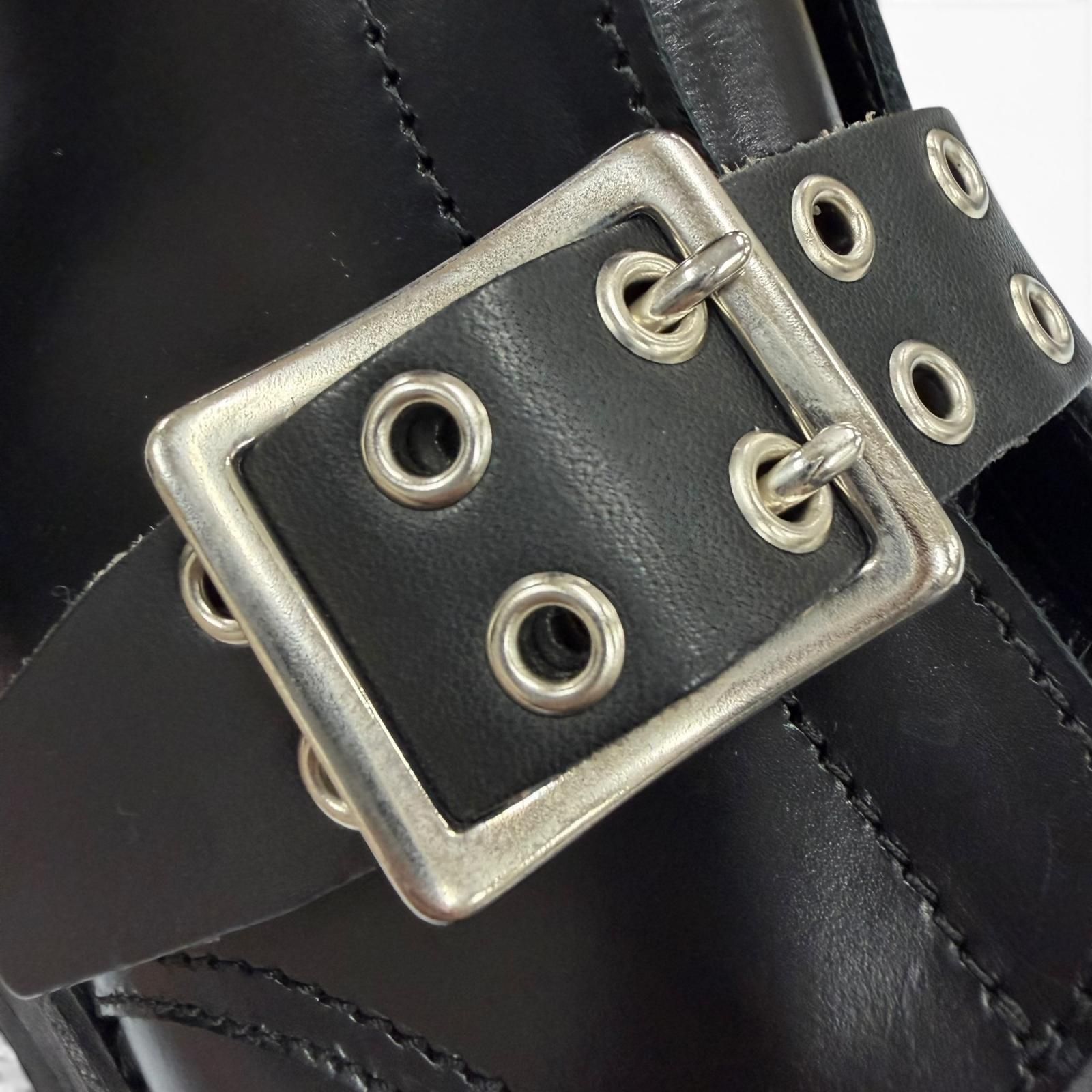 未使用品▽ORIMI オリミ 26SS STRAPPED BIKER BOOTS レザー ベルト