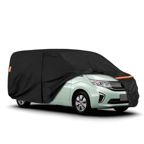 車カバー ホンダ ステップワゴン専用 2015~現行 自動車カバー 防水性 裏起毛 防塵 UVカット 黄砂/雨雪対策 防風ロープ付き ブラック 四季対応AR f7cb6f67