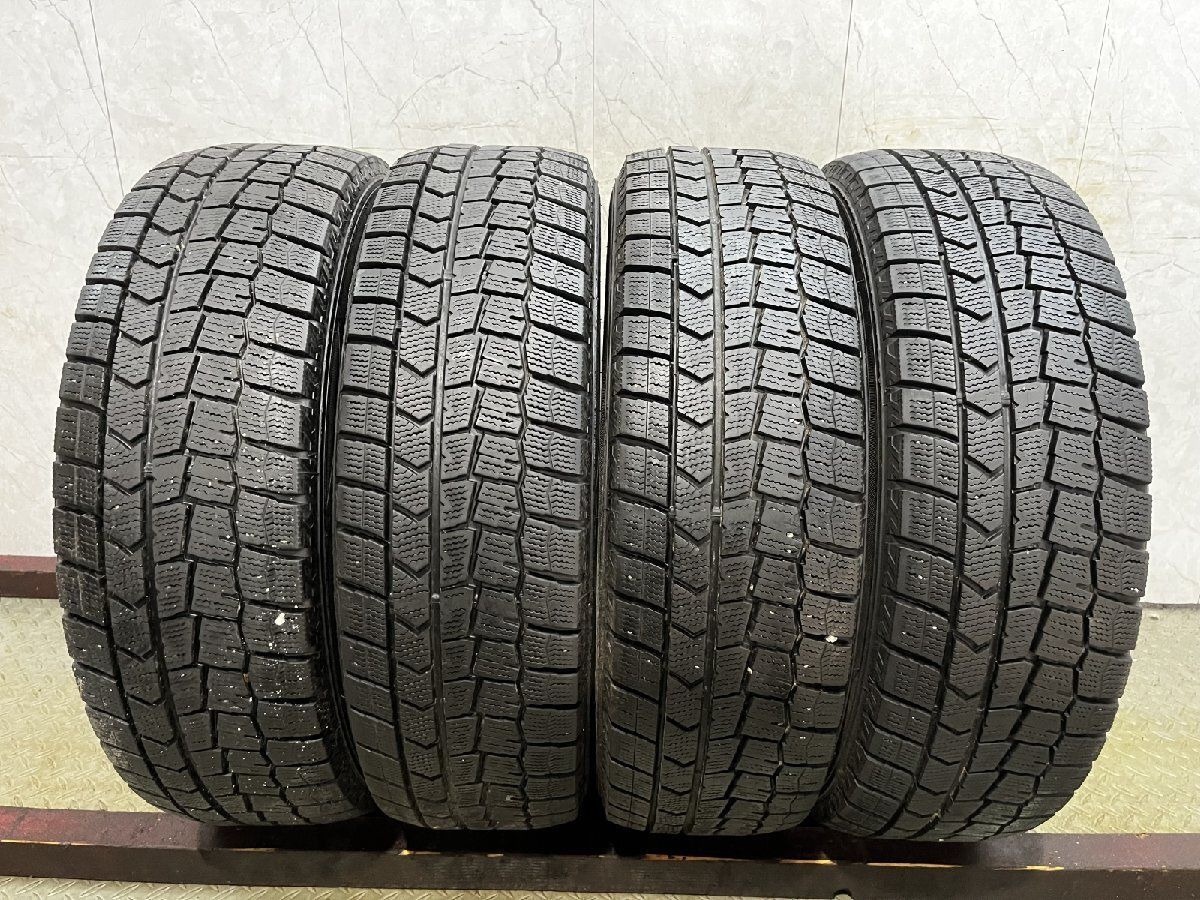 DUNLOP WINTER MAXX WM02 195/60R17 17インチ スタッドレス 4本 24年製 バリ溝 60プリウス ライズ ロッキー等　(KTY370)