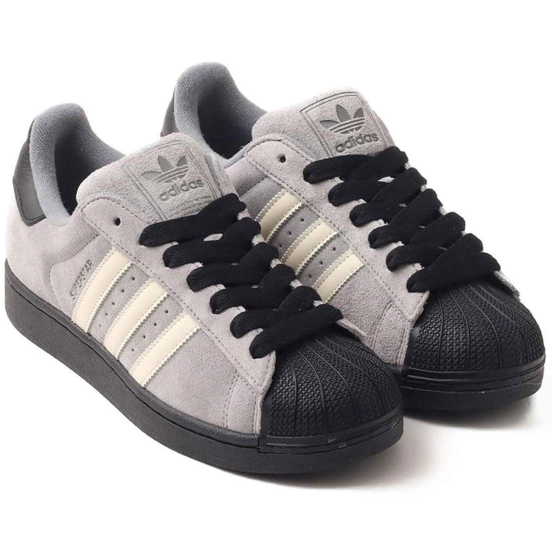 [アディダス] スーパースター II SUPERSTAR II Grey Three/Cream White/Core Black JQ3222 24.5cm [24.5 cm]