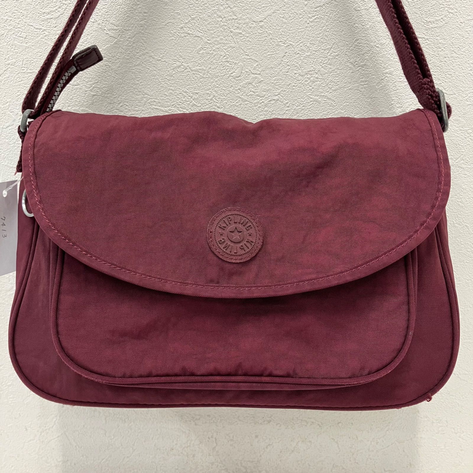7413 KIPLING キプリング ショルダーバッグ ワインレッド ボルドー 