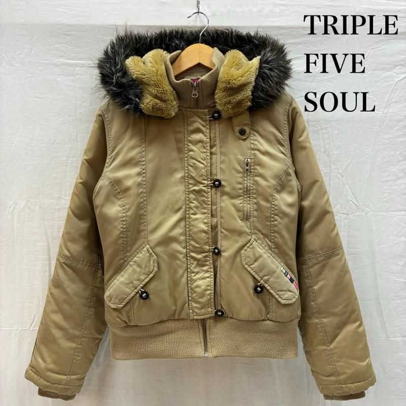 ヴィンテージ Triple Five Soul 90s N-2B フライトジャケット 短丈 ファー ボア 中綿 キルティング アーカイブ レディース M ISItems【USED】【古着】【中古】50166113