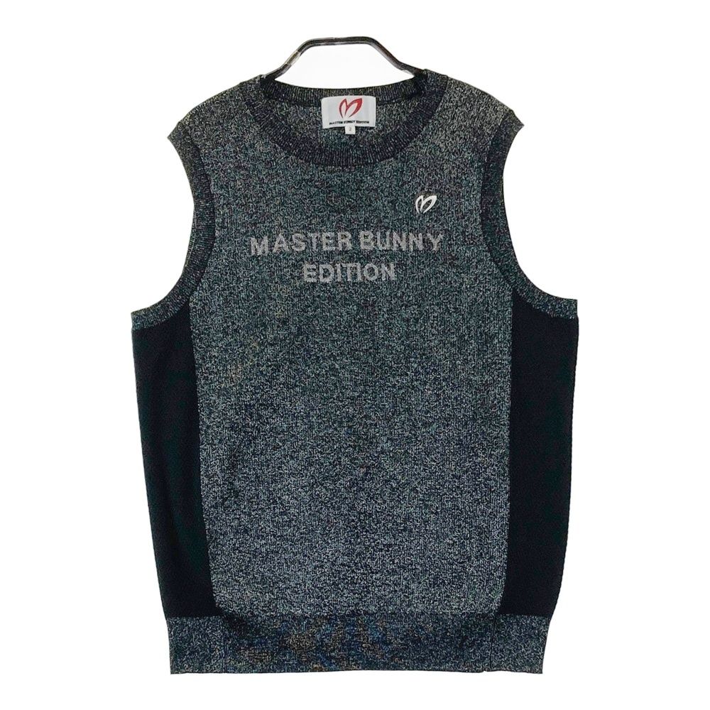 サイズ：2 MASTER BUNNY EDITION マスターバニーエディション ニットベスト ラメ ブラック系 [240101758685] ゴルフウェア レディース ストスト