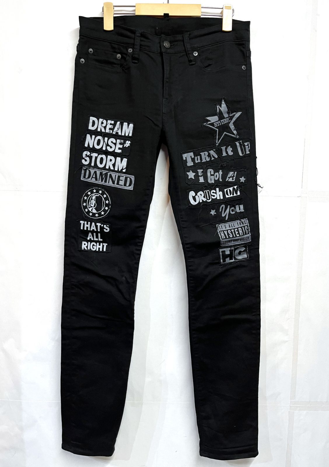 HYSTERIC GLAMOUR｜ヒステリックグラマー ロゴパッチ ストレッチ スキニーパンツ