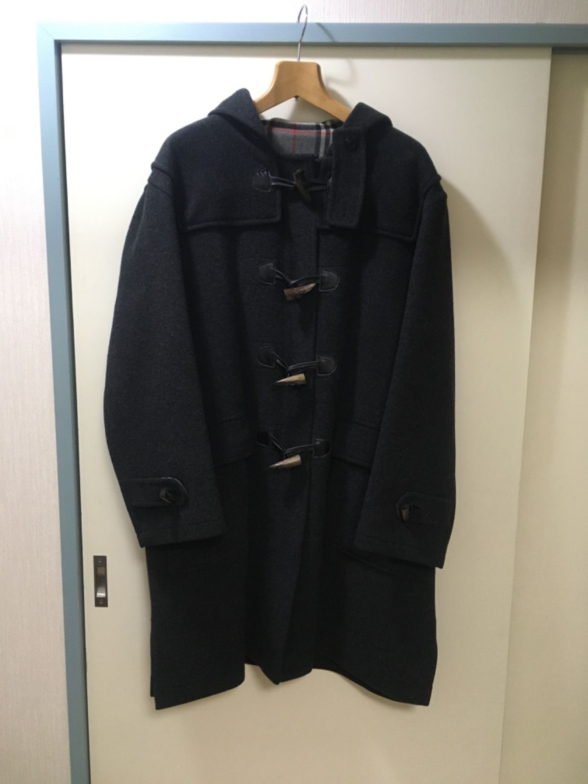 Burberrys バーバリー ダッフルコート ロング フード ノバチェック