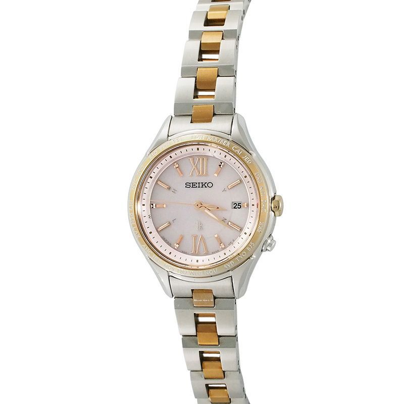 セイコー SEIKO ルキア 電波ソーラー SS レディース 1B25-0AH0 SSVV012