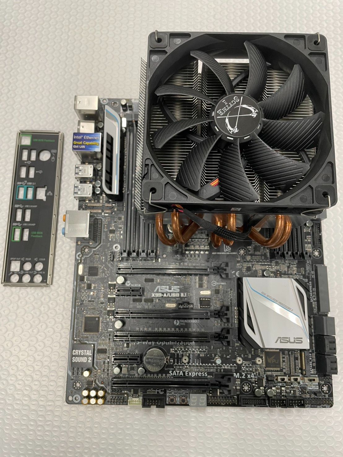 【動作確認済】ASUS X99-A/USB 3.1 / Core i7-5960X / CPUクーラー 3点セット（バックパネル付属）