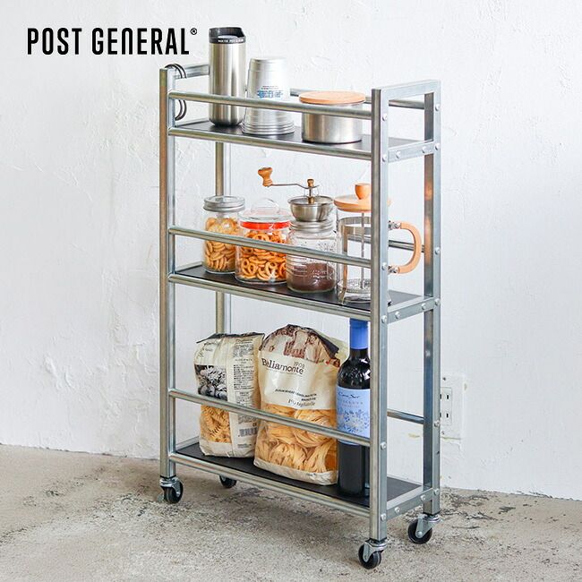 【新品】POST GENERAL ポストジェネラル インダストリアルキッチンワゴン 982660011