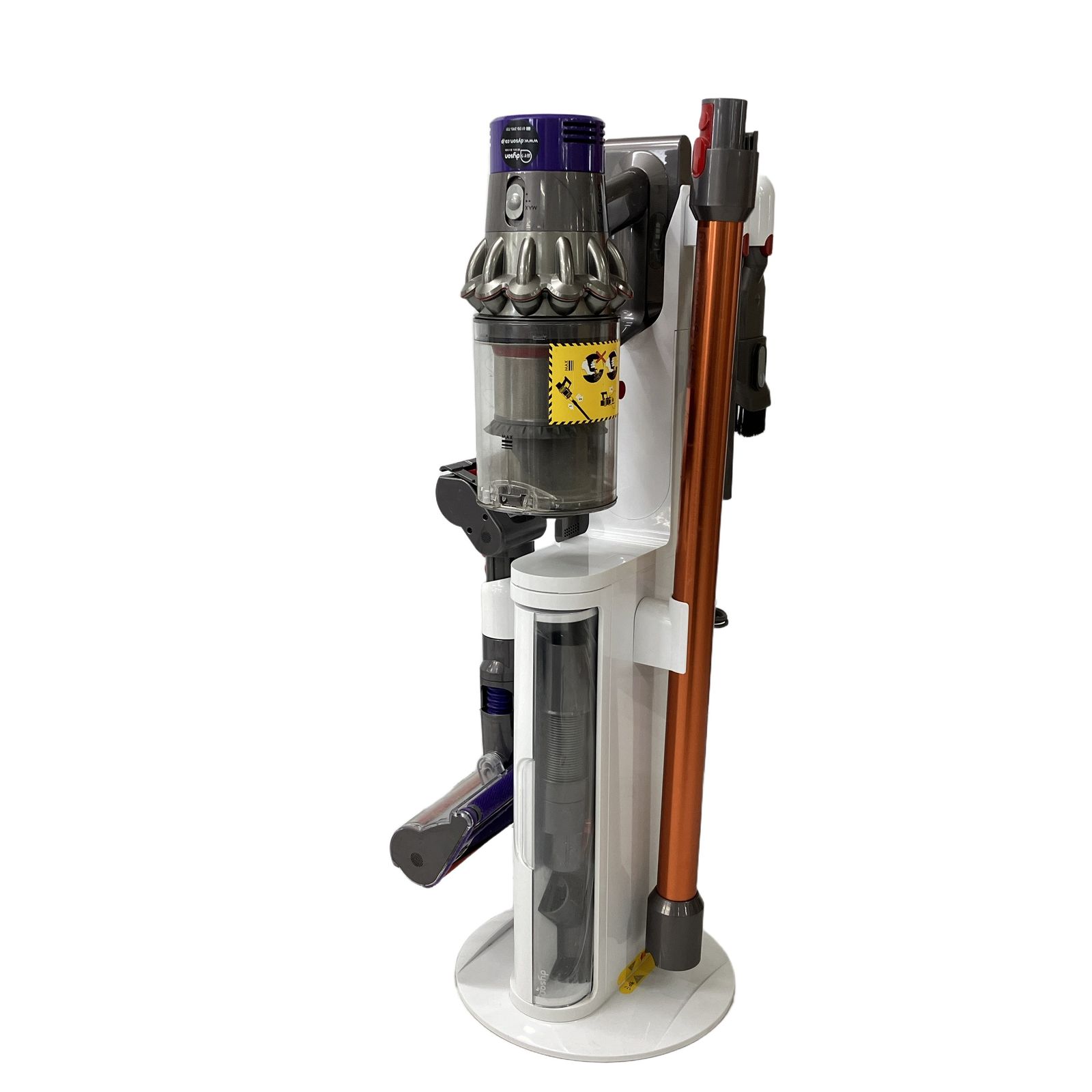 dyson V10 Fluffy SV12 コードレス クリーナー 掃除機 充電スタンド アクセサリー付き 中古 W11612818