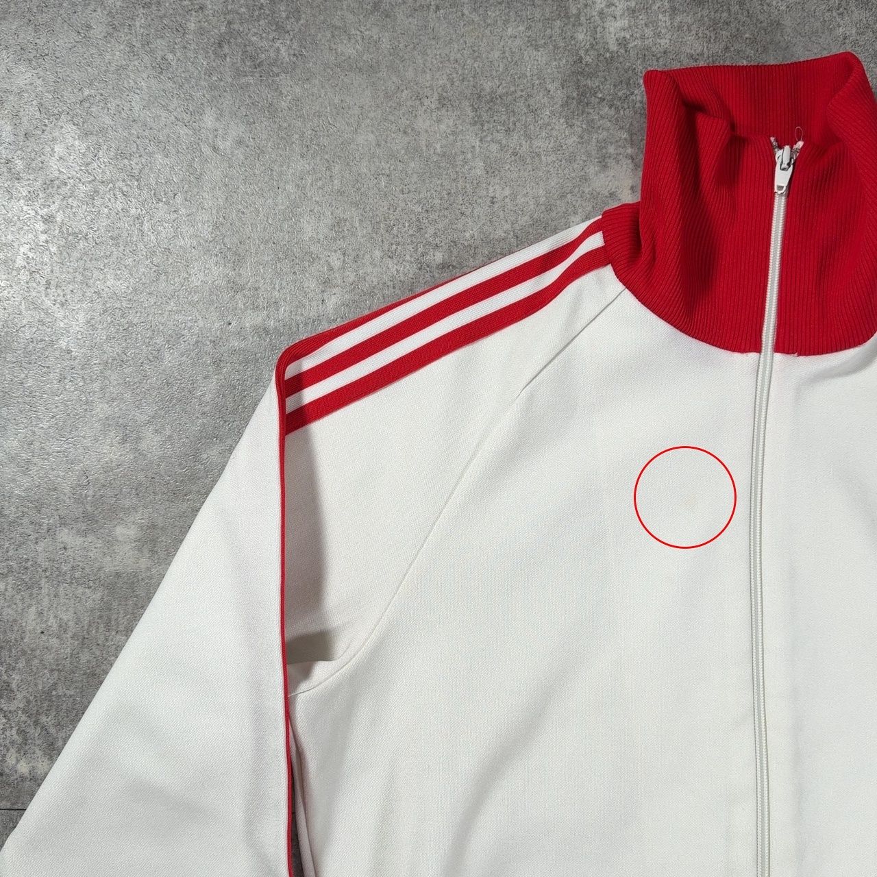 adidas アディダス 80's トラックジャケット デサント製 2号 ホワイト
