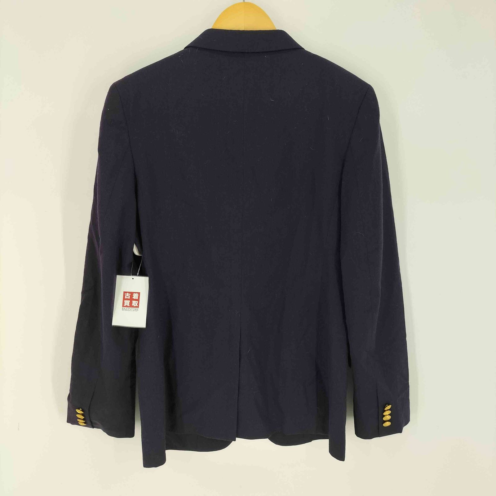 ラルフローレン イタリア製 紺ブレ 金ボタン テーラードジャケット S ポロラルフローレン POLO RALPH LAUREN イタリア製 ウール シングル