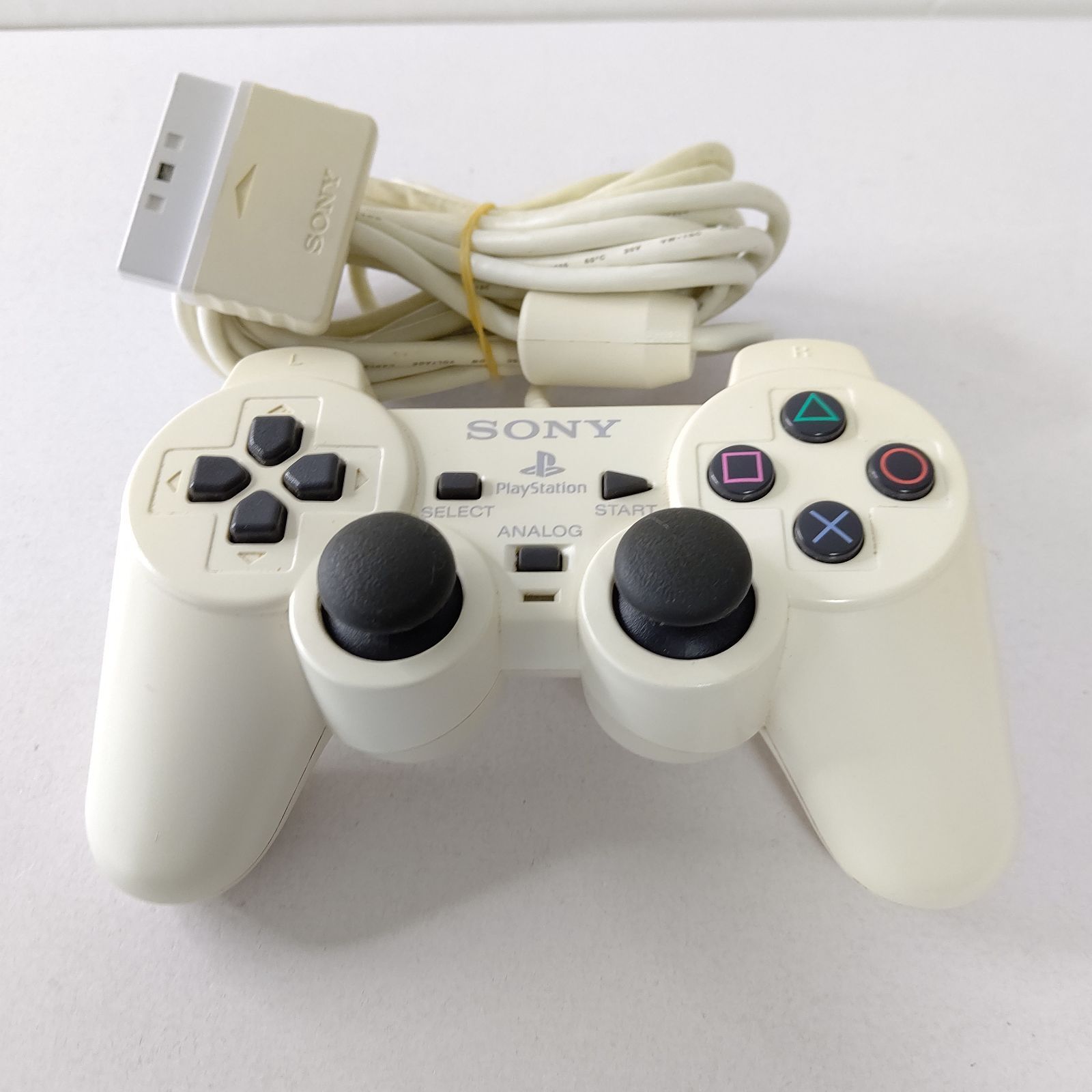 ソニー　純正　プレイステーションX コントローラー　デュアルショック2　白　希少