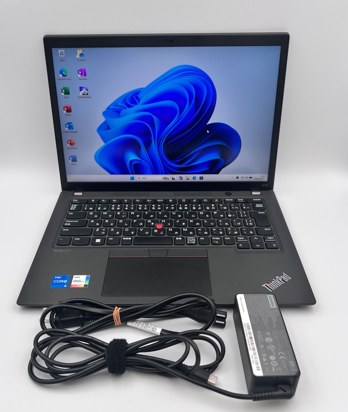 B613// LENOVO ThinkPad X13 Gen3 i5-1235U 12世代 16G / 256GB / Windows 11 Pro / Office 2024 付き