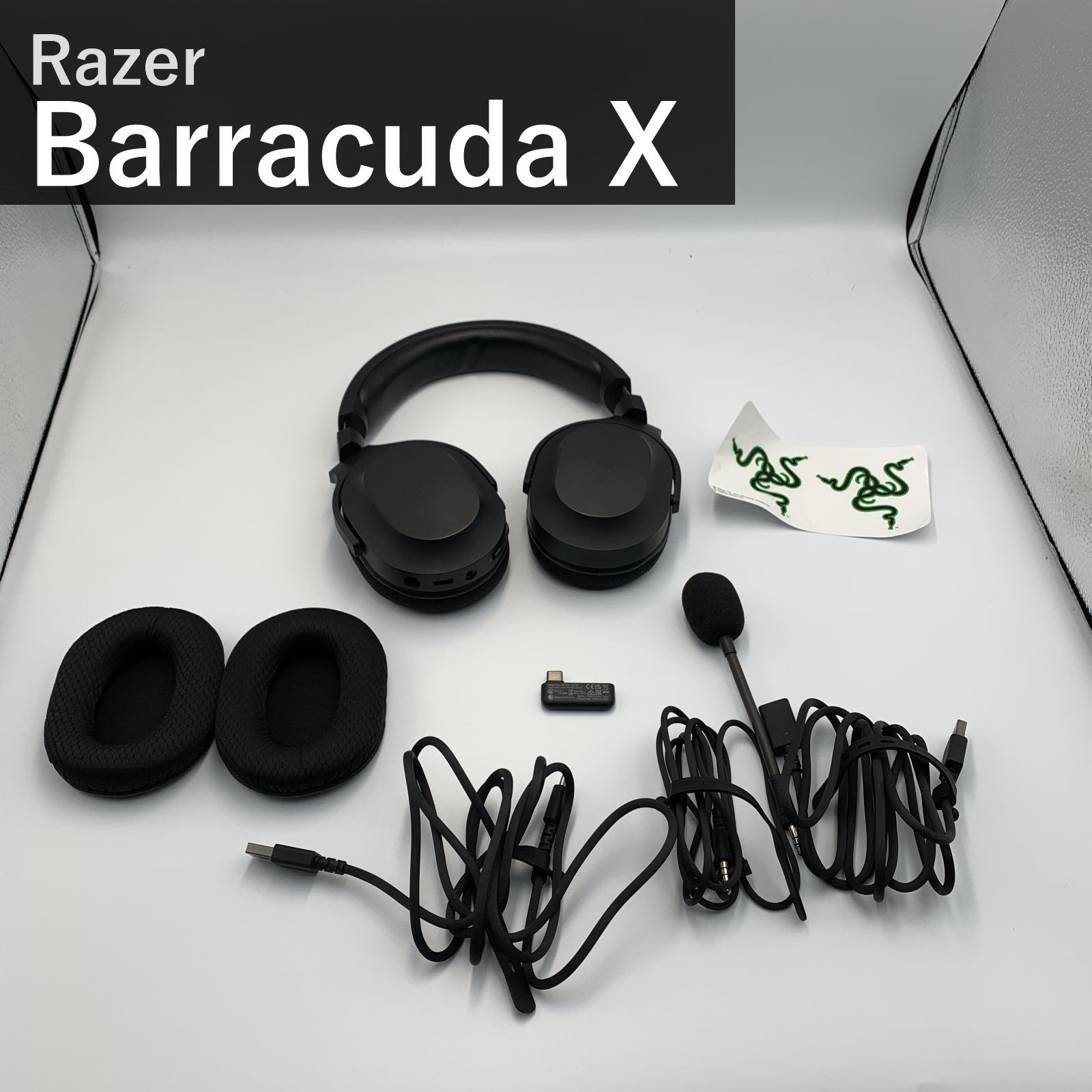 Razer レイザー Barracuda X RZ04-0443 ブラック ワイヤレスゲーミングヘッドセット 2.4GHz/Bluetooth USB-Cドングル TriForce 40mmドライバー 着脱式マイク PS5 Switch PC対応 国内正規品