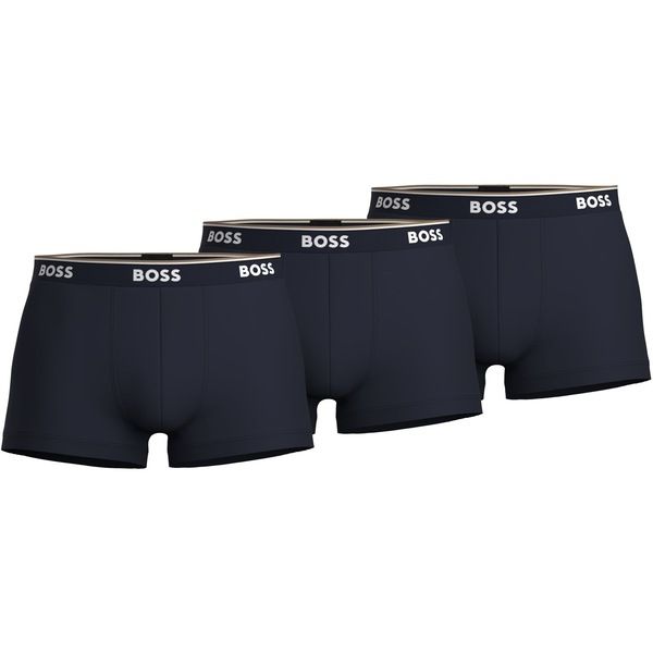 ボス メンズ アンダーウェア ボクサーパンツ ショートパンツ Boss Bodywear 3 Pack Power Boxer Shorts Navy 480 ネイビー