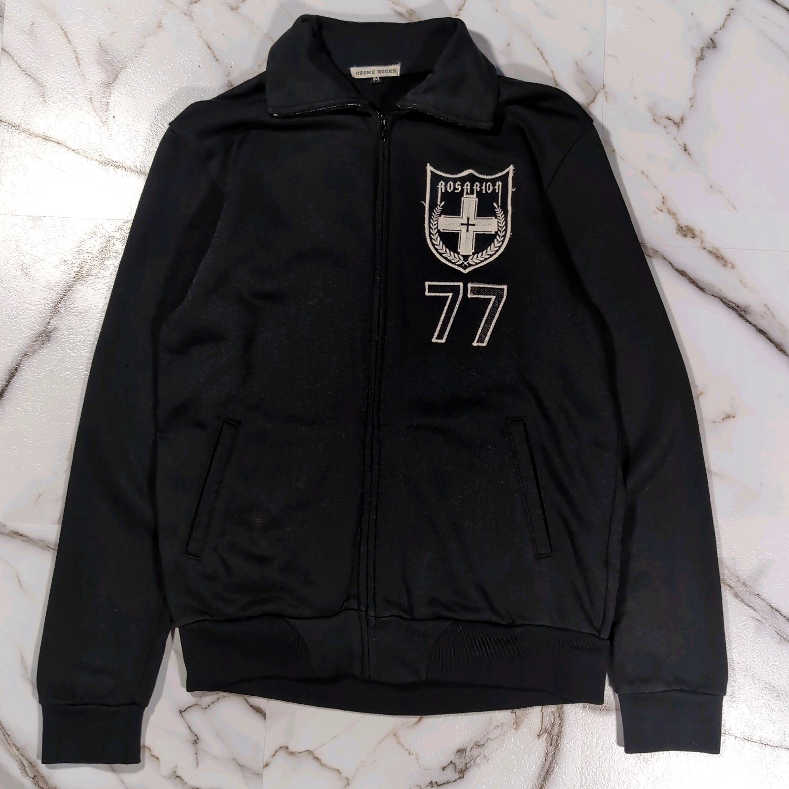 y2k 00s OZONE ROCKS Track Jaket ジャージ ブラック M CORDURA