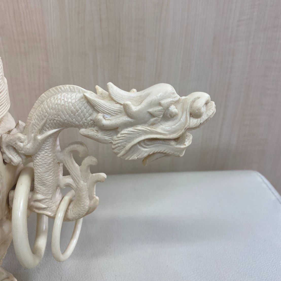✨インテリア✨】中国美術 骨董品 白 装飾用 香炉 昭和レトロ