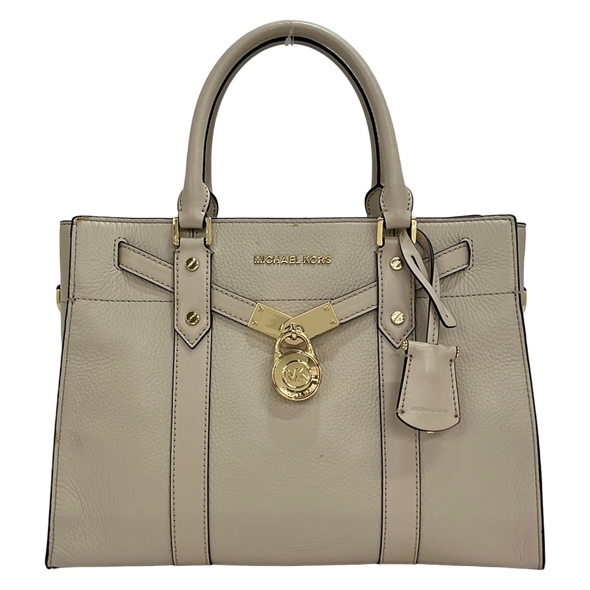 MICHAEL KORS(マイケルコース) ハンドバッグ - ベージュ レザー - メルカリ